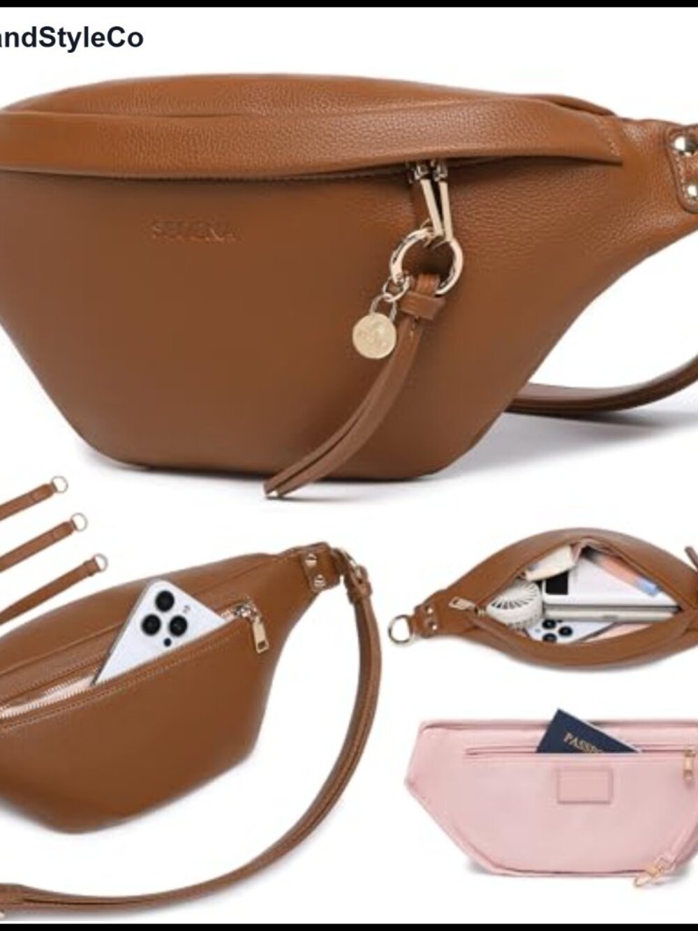 RFID Anti Theft Crossbody Bag Vegan Leather Travel Purse with Adjustable Strap